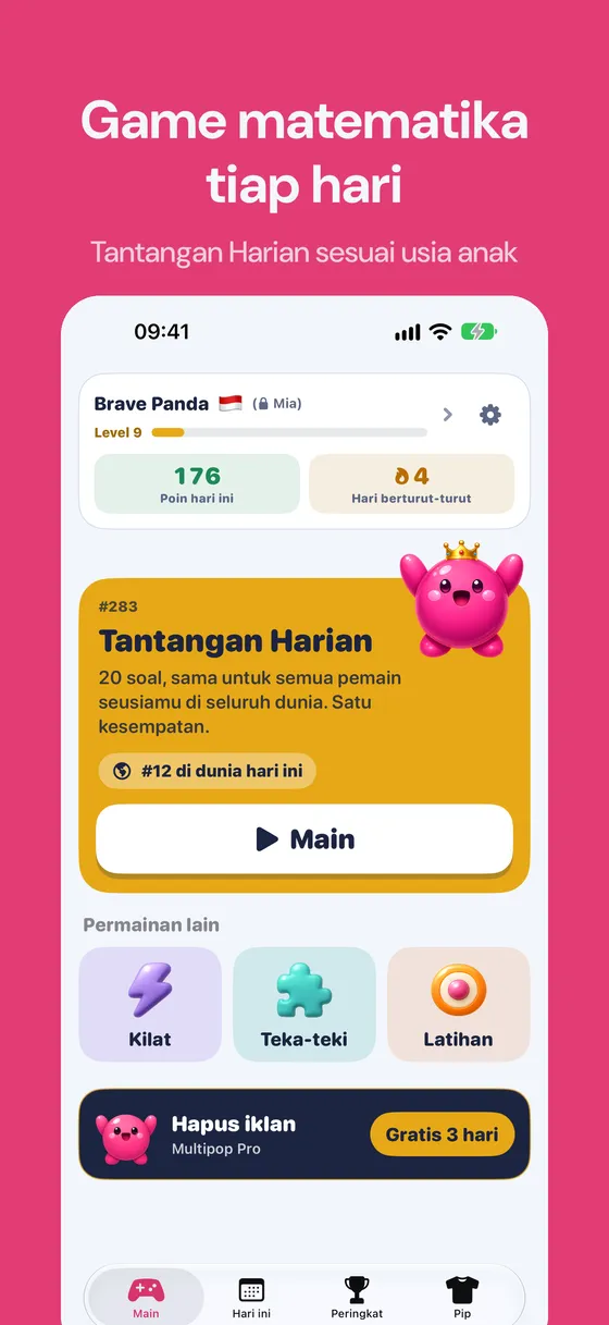 Tangkapan layar Multipop 1