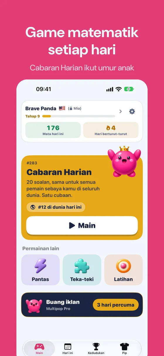 Tangkapan skrin Multipop 1